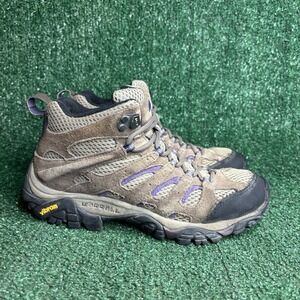 Merrell Moab Mid Ventilator Gorpcore Hiking‎ Boots Bracken Purple Womens Size 7